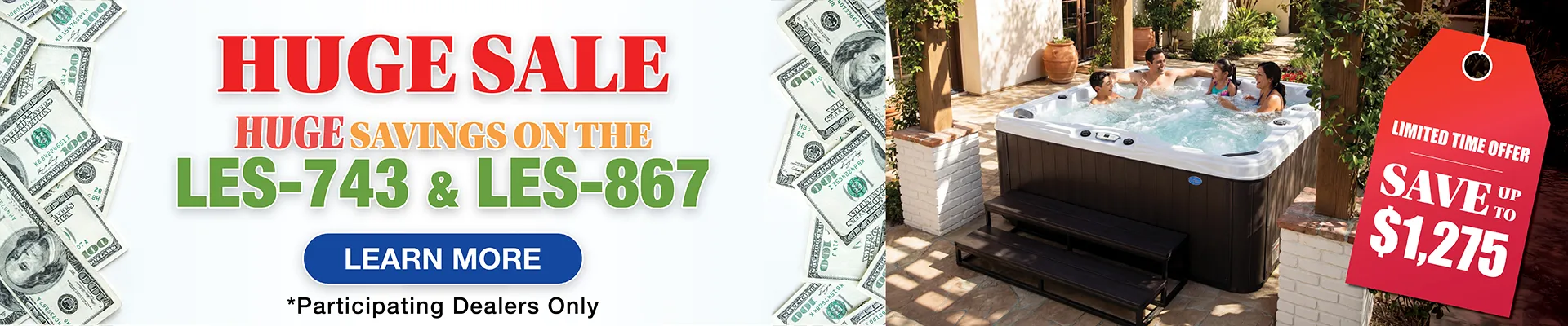 Calspas hot tub being used in a family setting - Stpeters